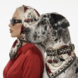Monaco Le Chien Chic Scarf 70cm x 70 cm